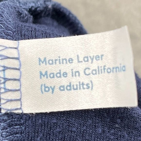 Marine Layer Women's Size Small Blue and White Sweater Triangle - Picture 7 of 12